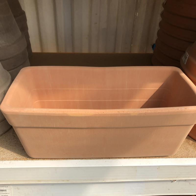 Jardiniere terre cuite Blanche 40cm Jardiniere terre cuite Blanche 40cm