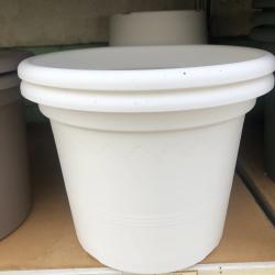 Pot Geo Blanc D25