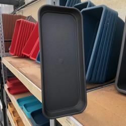 Plateau Jardiniere Inis noir 40cm 