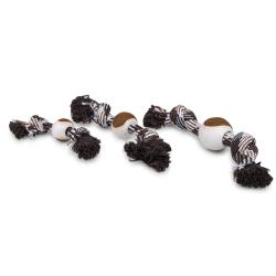 Corde 2 noeud + Balle Tennis Chien 