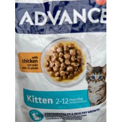 Advance chat pochons kitten poulet 85g